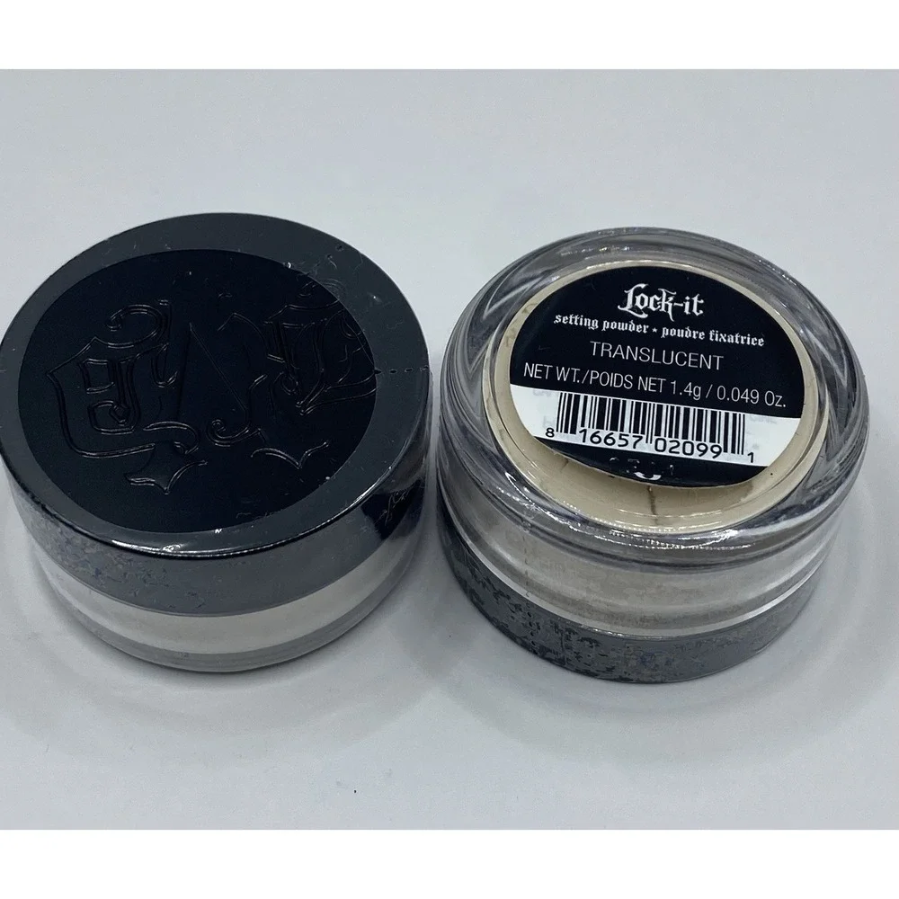 2x KVD Lock-It TRANSLUCENT Setting Powder Mini Travel Size 0.049 oz/ 1.4 g